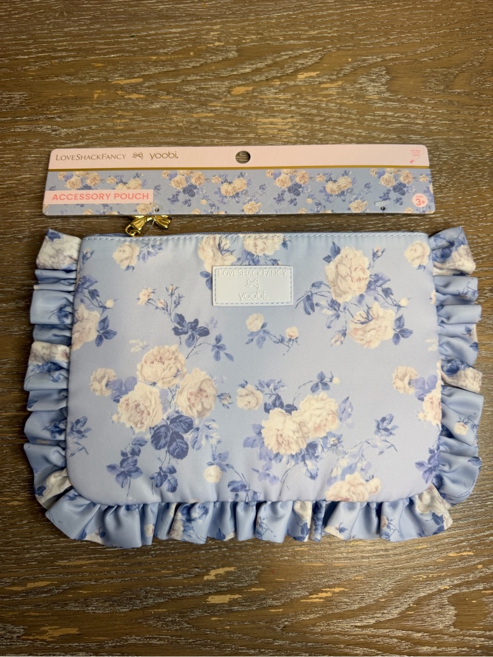 🆕 Love Shack Fancy x Target - Yoobi Happy Thoughts Flat Zip Pencil Case Clutch